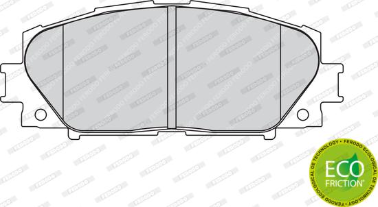 Ferodo FDB1829 - Комплект спирачно феродо, дискови спирачки vvparts.bg