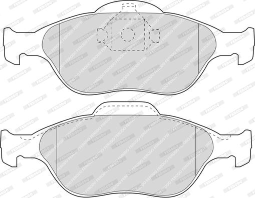 Ferodo FDB1394W - Комплект спирачно феродо, дискови спирачки vvparts.bg