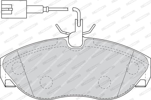 Ferodo FDB1396 - Комплект спирачно феродо, дискови спирачки vvparts.bg