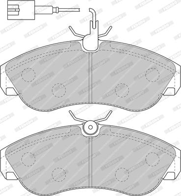 Ferodo FDB1397 - Комплект спирачно феродо, дискови спирачки vvparts.bg