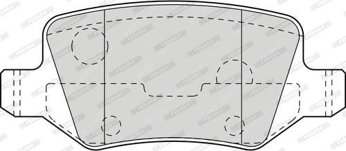 Ferodo FDB1358 - Комплект спирачно феродо, дискови спирачки vvparts.bg