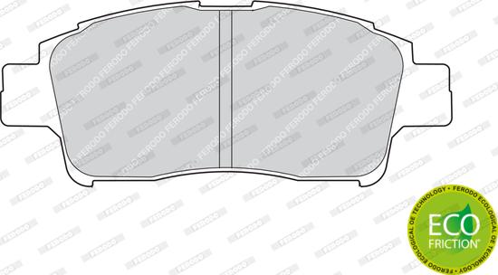 Ferodo FDB1368 - Комплект спирачно феродо, дискови спирачки vvparts.bg