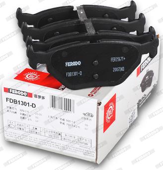 Ferodo FDB1301-D - Комплект спирачно феродо, дискови спирачки vvparts.bg