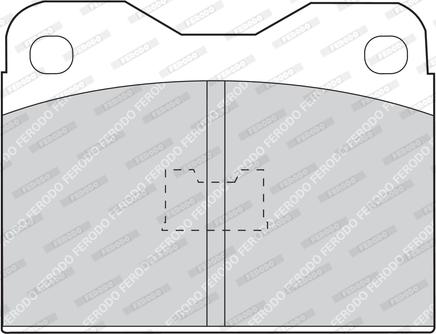 Ferodo FDB130 - Комплект спирачно феродо, дискови спирачки vvparts.bg