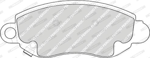 Ferodo FDB1381 - Комплект спирачно феродо, дискови спирачки vvparts.bg