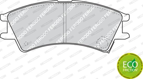 Ferodo FDB1326 - Комплект спирачно феродо, дискови спирачки vvparts.bg