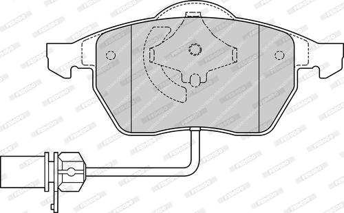 Ferodo FDB1323-D - Комплект спирачно феродо, дискови спирачки vvparts.bg