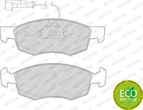 Ferodo FDB1377 - Комплект спирачно феродо, дискови спирачки vvparts.bg