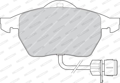 Ferodo FDB1297 - Комплект спирачно феродо, дискови спирачки vvparts.bg