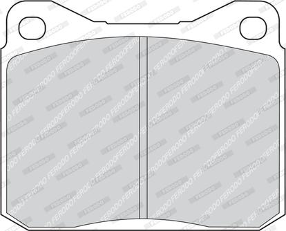 Ferodo FDB129 - Комплект спирачно феродо, дискови спирачки vvparts.bg