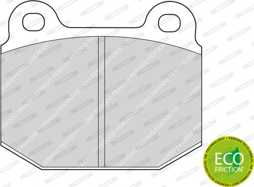 Ferodo FDB1282 - Комплект спирачно феродо, дискови спирачки vvparts.bg