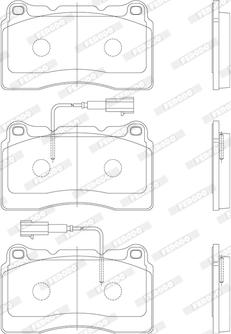 Ferodo FDB1794 - Комплект спирачно феродо, дискови спирачки vvparts.bg