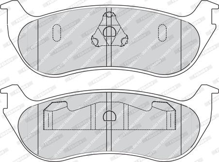 Ferodo FDB1793 - Комплект спирачно феродо, дискови спирачки vvparts.bg