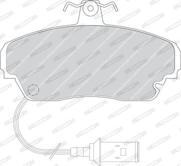 Ferodo FDB1741 - Комплект спирачно феродо, дискови спирачки vvparts.bg