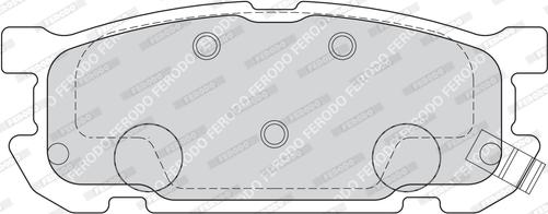 Ferodo FDB1754 - Комплект спирачно феродо, дискови спирачки vvparts.bg