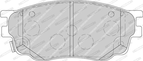 Ferodo FDB1707-D - Комплект спирачно феродо, дискови спирачки vvparts.bg