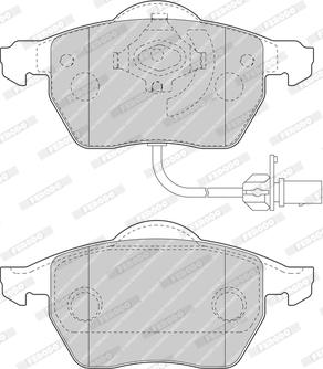 Ferodo FDB1717-OES - Комплект спирачно феродо, дискови спирачки vvparts.bg