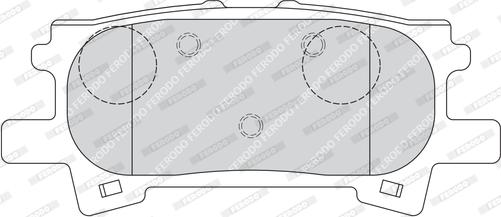 Ferodo FDB1731 - Комплект спирачно феродо, дискови спирачки vvparts.bg