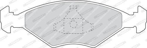 Ferodo FDB895 - Комплект спирачно феродо, дискови спирачки vvparts.bg