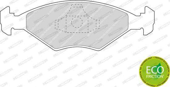 Ferodo FDB896 - Комплект спирачно феродо, дискови спирачки vvparts.bg