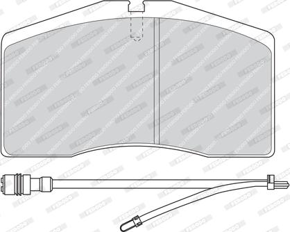 Ferodo FDB891 - Комплект спирачно феродо, дискови спирачки vvparts.bg