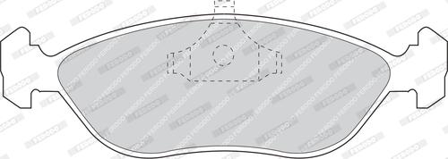 Ferodo FDB897 - Комплект спирачно феродо, дискови спирачки vvparts.bg