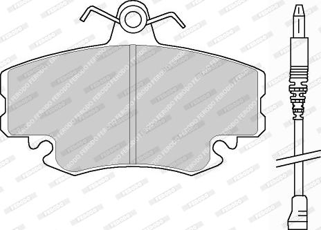 Ferodo FDB845F - Комплект спирачно феродо, дискови спирачки vvparts.bg