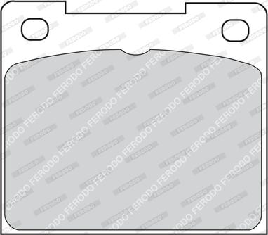 Ferodo FDB809H - Комплект спирачно феродо, дискови спирачки vvparts.bg