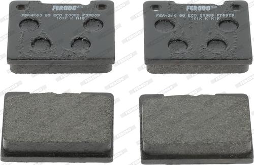 Ferodo FDB809M - Комплект спирачно феродо, дискови спирачки vvparts.bg