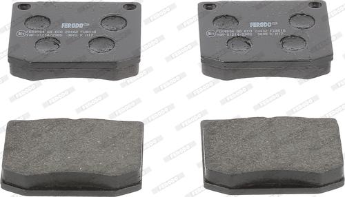 Ferodo FDB818 - Комплект спирачно феродо, дискови спирачки vvparts.bg