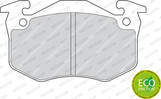 Ferodo FDB881 - Комплект спирачно феродо, дискови спирачки vvparts.bg