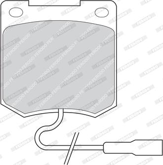 Ferodo FDB820 - Комплект спирачно феродо, дискови спирачки vvparts.bg