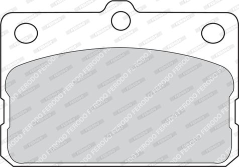 Ferodo FDB87 - Комплект спирачно феродо, дискови спирачки vvparts.bg