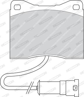 Ferodo FDB399 - Комплект спирачно феродо, дискови спирачки vvparts.bg