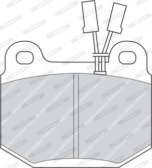 Ferodo FDB391 - Комплект спирачно феродо, дискови спирачки vvparts.bg