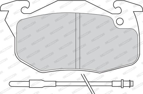 Ferodo FDB393D - Комплект спирачно феродо, дискови спирачки vvparts.bg