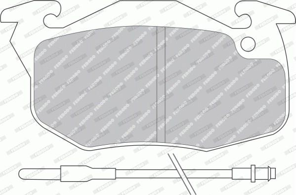 Ferodo FDB393F - Комплект спирачно феродо, дискови спирачки vvparts.bg