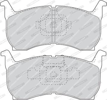 Ferodo FDB304 - Комплект спирачно феродо, дискови спирачки vvparts.bg