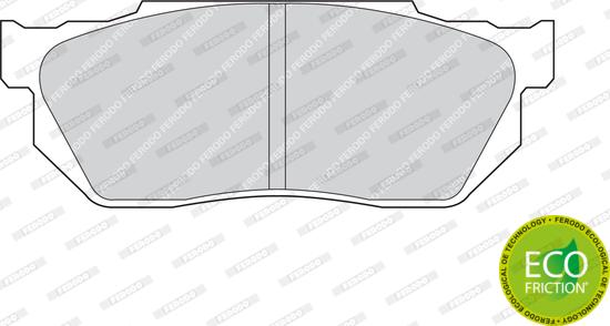 Ferodo FDB300 - Комплект спирачно феродо, дискови спирачки vvparts.bg