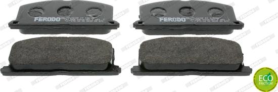 Ferodo FDB308 - Комплект спирачно феродо, дискови спирачки vvparts.bg