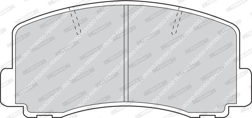 Ferodo FDB319 - Комплект спирачно феродо, дискови спирачки vvparts.bg