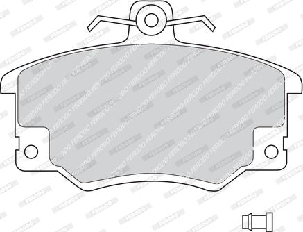 Ferodo FDB370B - Комплект спирачно феродо, дискови спирачки vvparts.bg