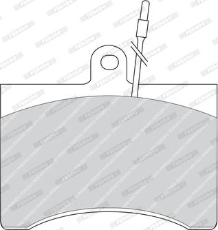 Ferodo FDB245 - Комплект спирачно феродо, дискови спирачки vvparts.bg