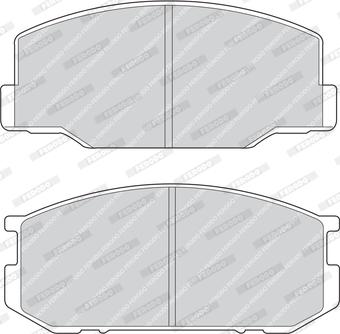 Ferodo FDB265 - Комплект спирачно феродо, дискови спирачки vvparts.bg