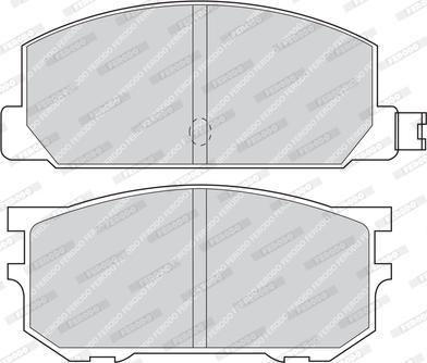 Ferodo FDB219 - Комплект спирачно феродо, дискови спирачки vvparts.bg