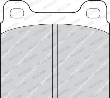 Ferodo FDB2H - Комплект спирачно феродо, дискови спирачки vvparts.bg