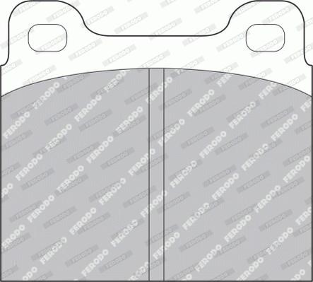 Ferodo FDB2H - Комплект спирачно феродо, дискови спирачки vvparts.bg