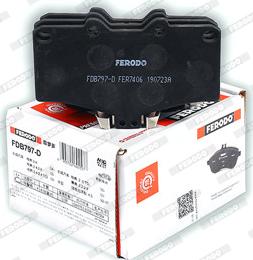 Ferodo FDB797-D - Комплект спирачно феродо, дискови спирачки vvparts.bg