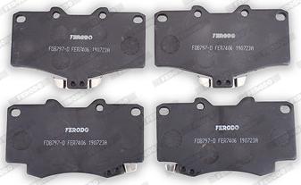 Ferodo FDB797-D - Комплект спирачно феродо, дискови спирачки vvparts.bg