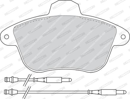 Ferodo FDB746 - Комплект спирачно феродо, дискови спирачки vvparts.bg